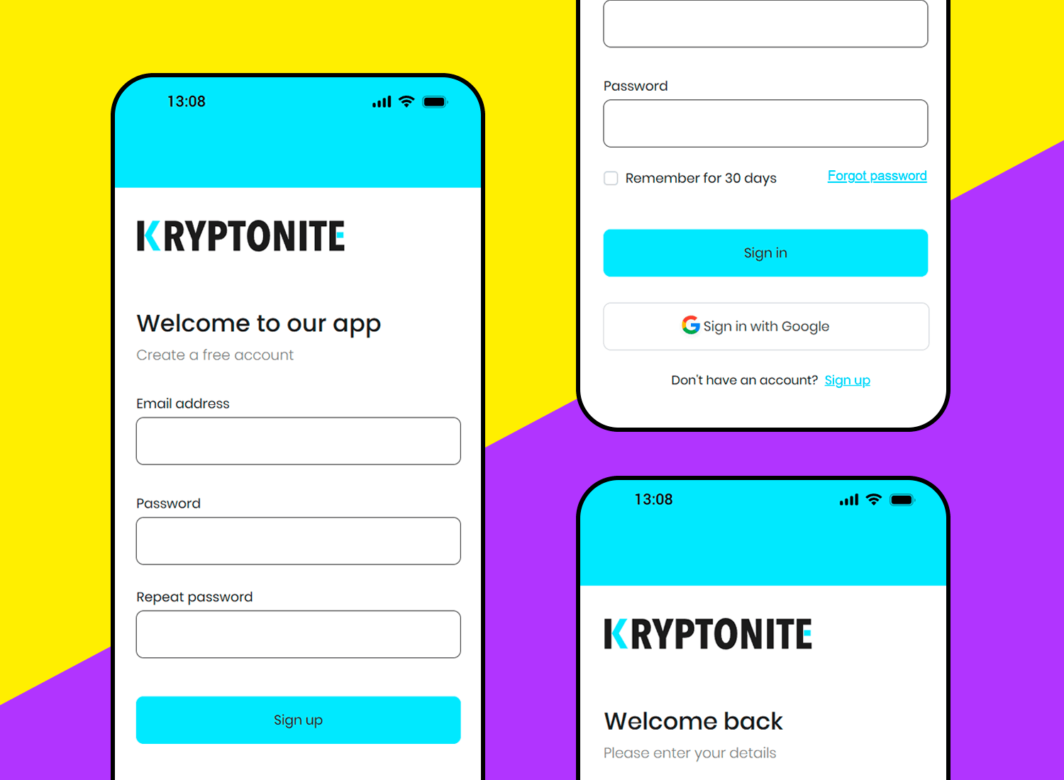 ui design examples kryptonite