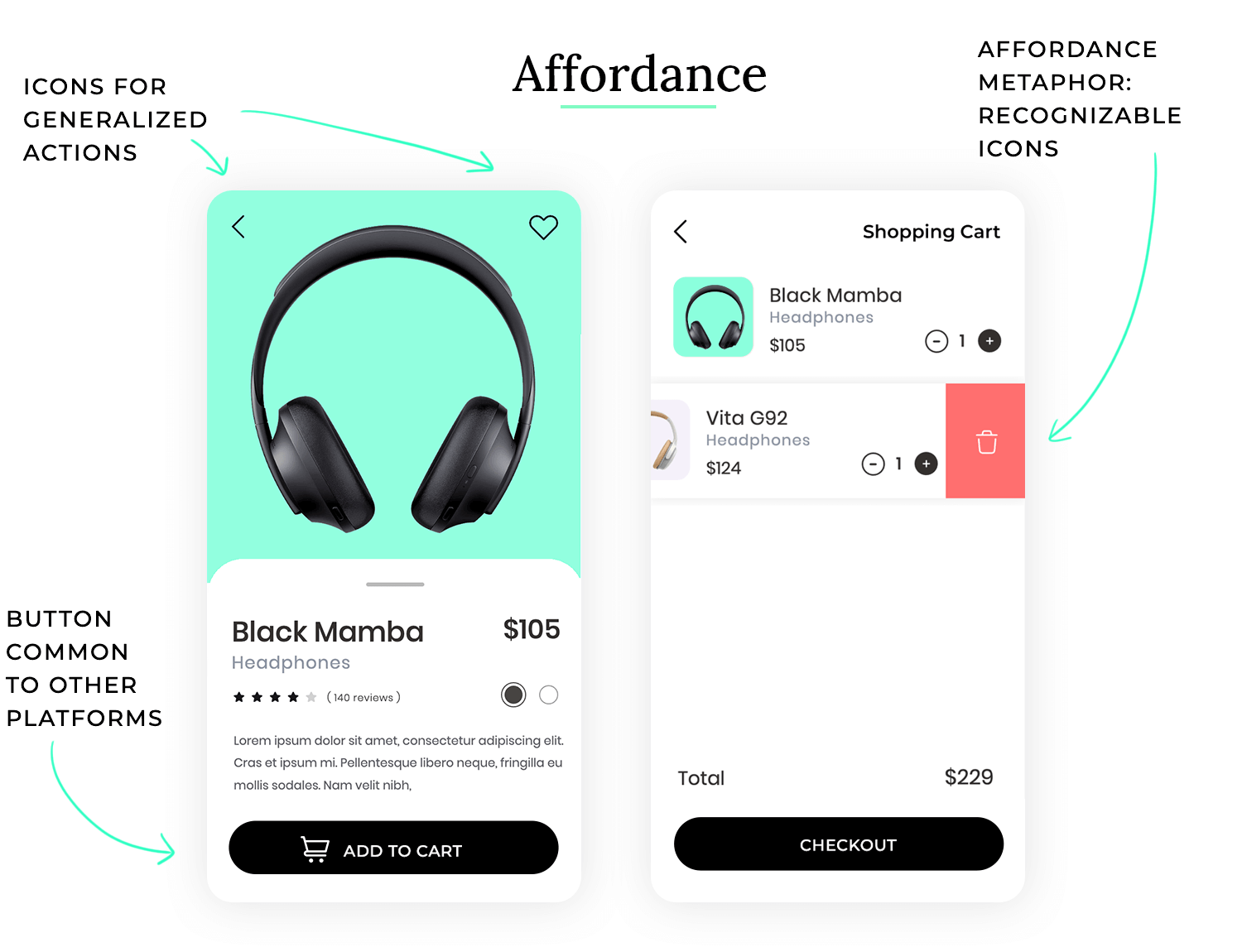 ui design principles affordance