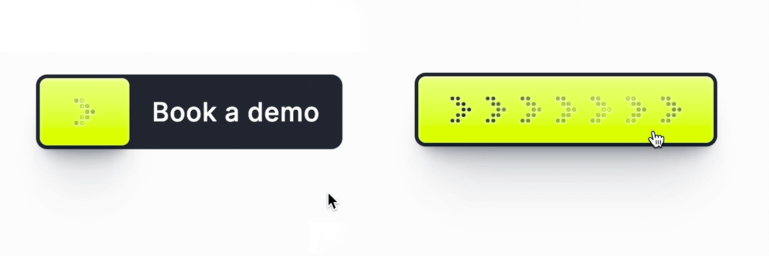 Button with hover effect for booking a demo