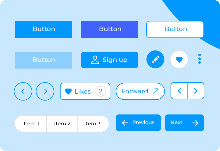 material-buttons-template