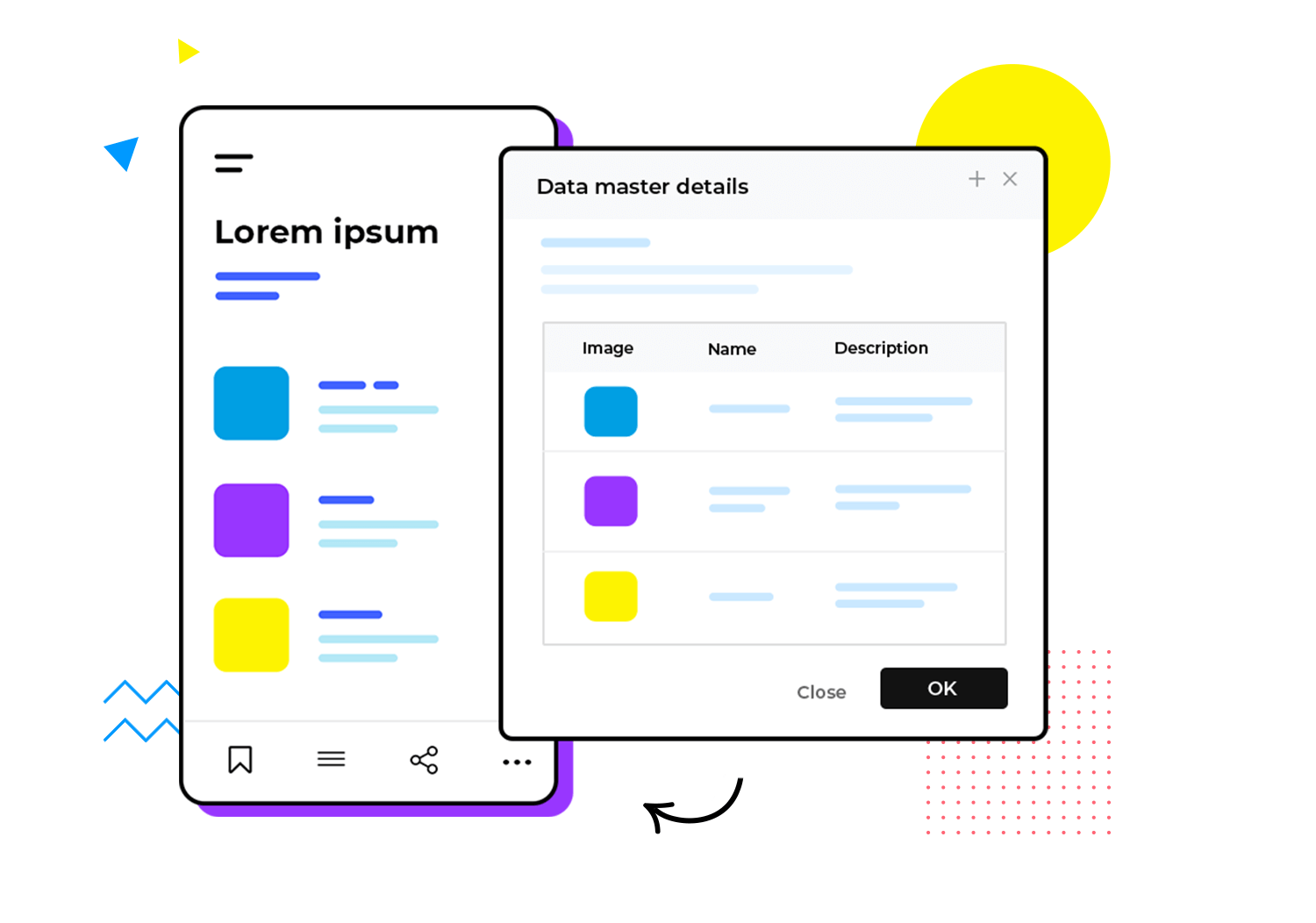 Design and test data lists and grids