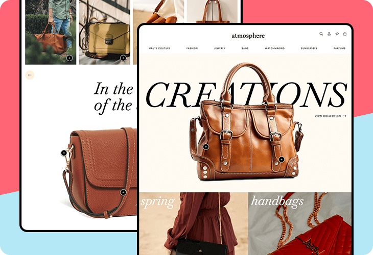 Fashion landing page web template