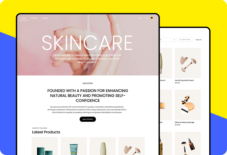 Care skin website shop